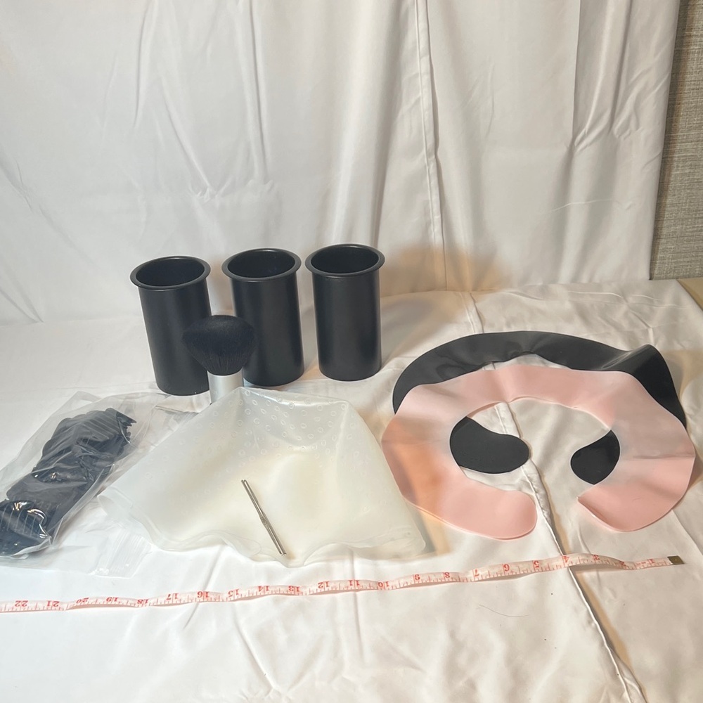 Black and Pink Hair Stylist barber Set supplies